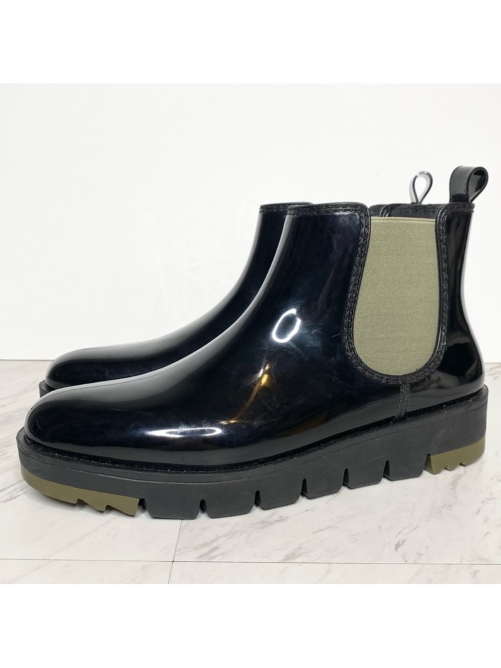 Cougar Firenze Black Gloss Chelsea Rain Boot 10